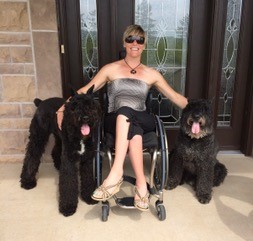 LeeAnn with her dogs